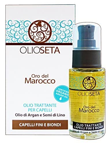Barex Italiana OlioSeta Oil Treatment For Blonde-Fine Hair Argan & Linseed Oil (1.01 oz.) by Barex by Olioseta