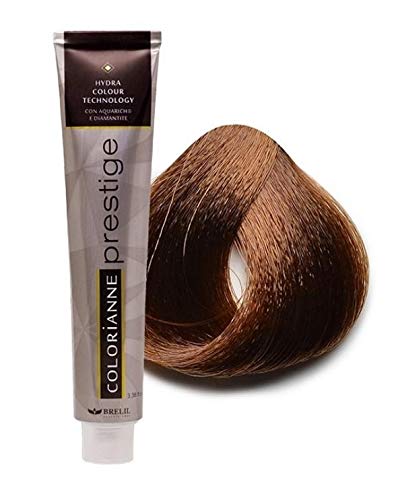 Brelil Colorianne Prestige Technologically Advanced Cream Dyeing Treatment Hydra Color Technology, Golden Copper Blonde, 100 ml./3.38 fl.oz. (7/43)