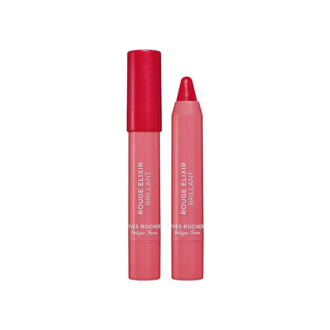 Yves Rocher Rouge Elixir Brillant Lipstick Pencil, 08. Raspberry Red, 2.2 g.