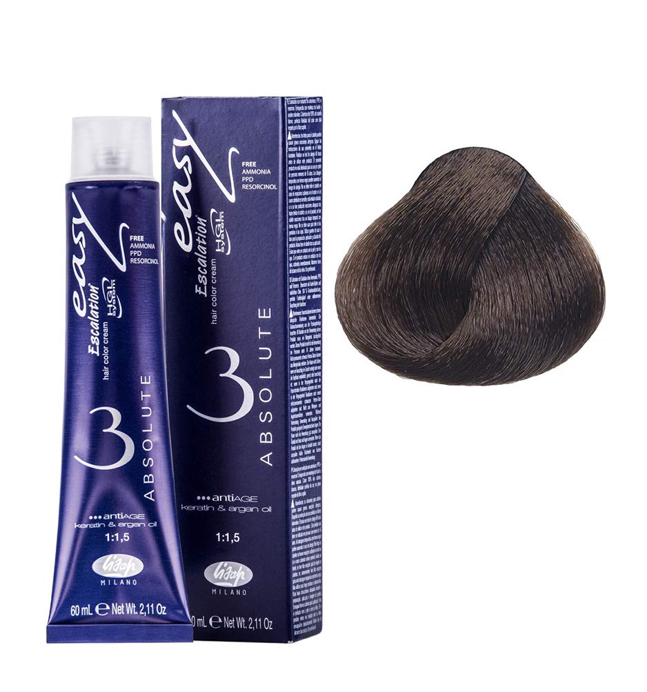 Lisap Easy Absolute 3 Hair Color Cream, 60 ml./2 fl.oz. (66/07 - Marron Glace)