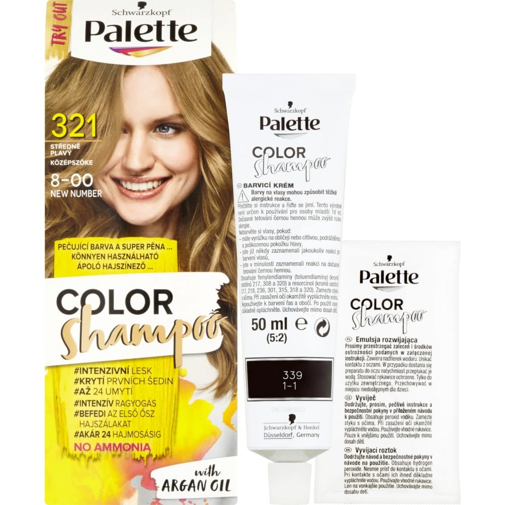 Palette Color Shampoo, 70 ml./2.3 fl.oz. (321 - Medium Blond)