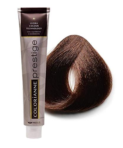 Brelil Colorianne Prestige Technologically Advanced Cream Dyeing Treatment Hydra Color Technology, Copper Dark Blonde, 100 ml./3.38 fl.oz. (6/40)