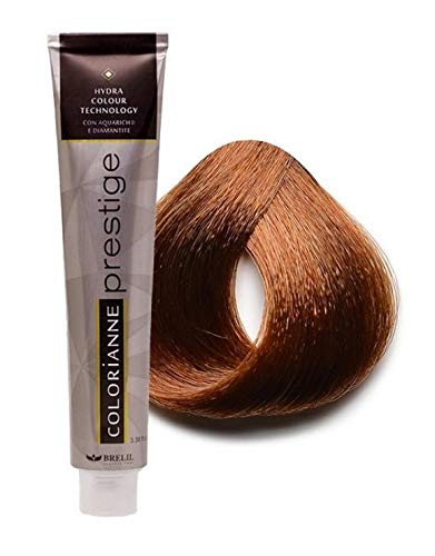 Brelil Colorianne Prestige Technologically Advanced Cream Dyeing Treatment Hydra Color Technology, Copper Light Blonde, 100 ml./3.38 fl.oz. (8/40)