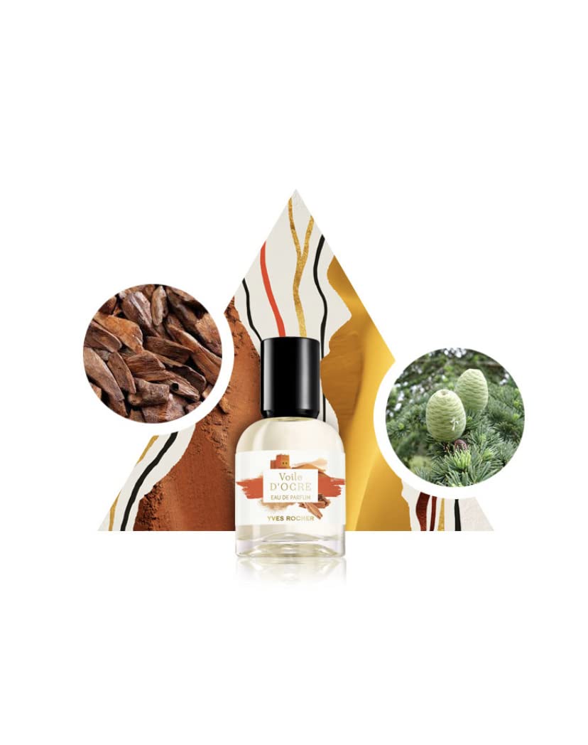 Yves Rocher Eau de Parfum for Woman - Voile d'Ocre, Sensual Spicy Fragrance with Sandalwood and Cedar, 30 ml./1 fl.oz.