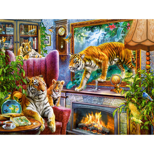 Puzzles for Adults 3000 Piece – Tigers Coming to Life - Family Puzzles – Easy Jigsaw Puzzle - Tiger Puzzle - Animal Puzzles for Adults - Puzzle Art