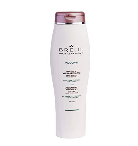 Brelil Bio Treatment Volume Shampoo with Bach Flowers and Organic Bamboo Extract for Fine or Weakeaned Hair (8.45 fl.oz.)