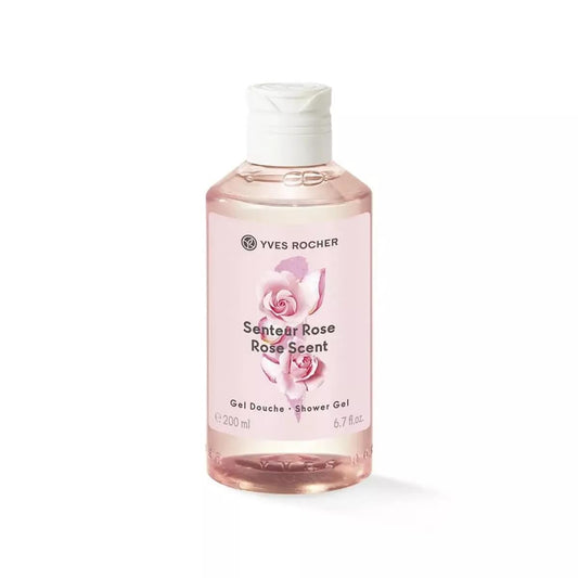 Yves Rocher Rose Scent Perfumed Shower Gel Nourishing Moisturizing Body - 200 ml./6.7 fl.oz.