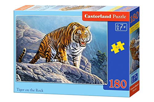 Castorland Puzzle 180 Pieces, Tiger on The Rock - В-018451