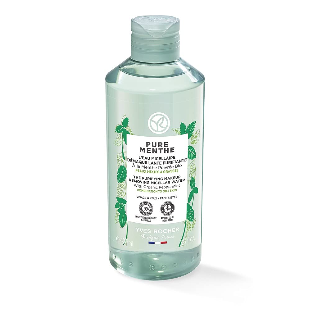 Yves Rocher Purifying Makeup Removing Micellar Water for Combination and Oily Skin - Pure Menthe