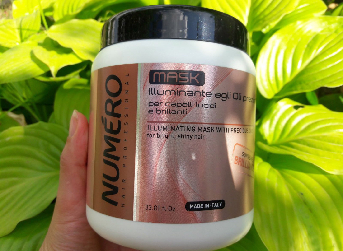 Brelil Numero Illuminating Mask with Precious Oils for bright, shiny Hair (33.81 fl.oz.)