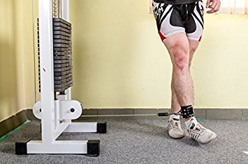 Premium Leather Weightlifting Ankle Strap - For Maximum Glutes Workout - Wrist Strap With D-ring - Exercise Cable Machines - Leather Ankle Cuff For Women & Men