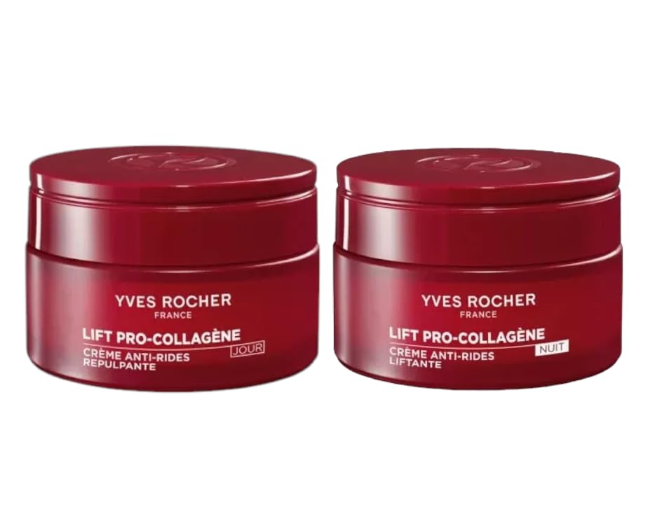 Yves Rocher Lift Pro-collagene Anti-wrinkle Firming Day Night Cream Set 0f 2-50 ml./1.7 oz.