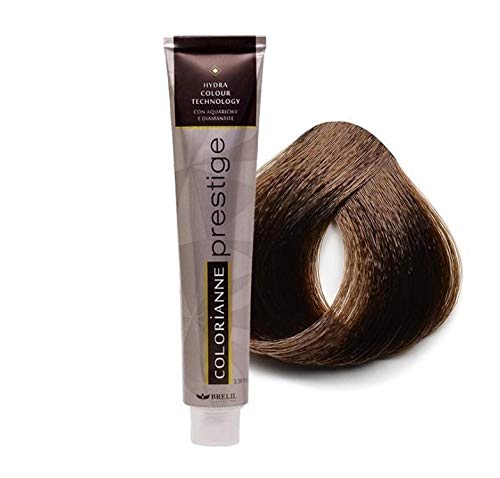 Brelil Colorianne Prestige Technologically Advanced Cream Dyeing Treatment Hydra Color Technology, Dark Golden Blonde, 100 ml./3.38 fl.oz. (6/30)