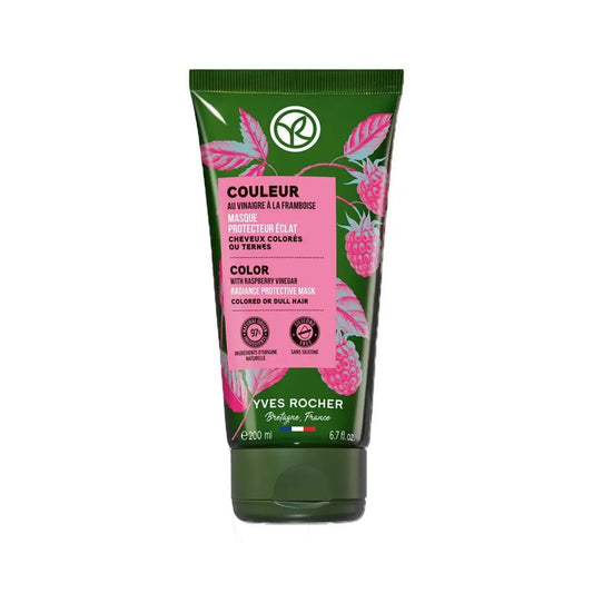 Yves Rocher Colored Hair Mask Protection & Shine for Vibrant Color Deep Nourishing Treatment Women Dyed Hair 200 ml. / 6.7 fl. oz.