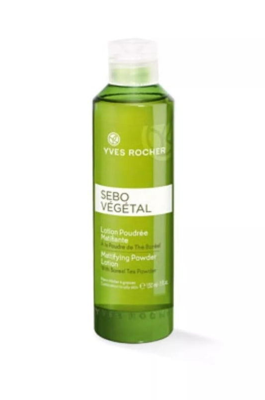 Yves Rocher Rocher Sebo Vegetal Mattifying Powder Face Nourishing Moisturising Lotion - 150 ml./5 fl.oz.