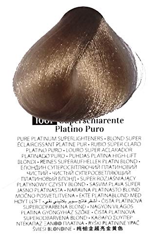 Brelil Colorianne Prestige Technologically Advanced Cream Dyeing Treatment Hydra Color Technology, Pure Platinum Superlighteners, 100 ml./3.38 fl.oz. (100P)