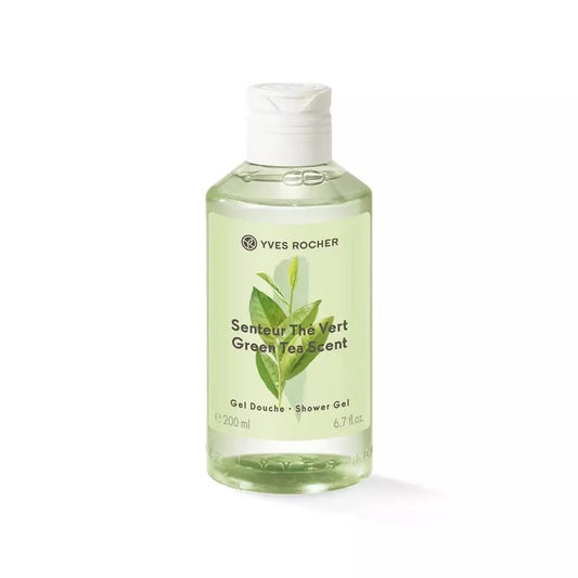 Yves Rocher Green Tea Scent Perfumed Shower Gel Nourishing Moisturizing Body - 200 ml./6.7 fl.oz.