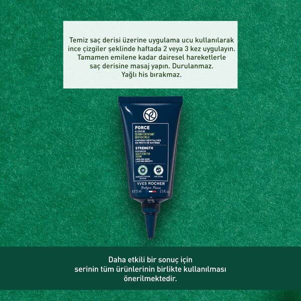 Yves Rocher Serum Force Intensive Scalp Booster Strenth Serum Treatment Hair Care - 75 ml. / 2.5 fl.oz.