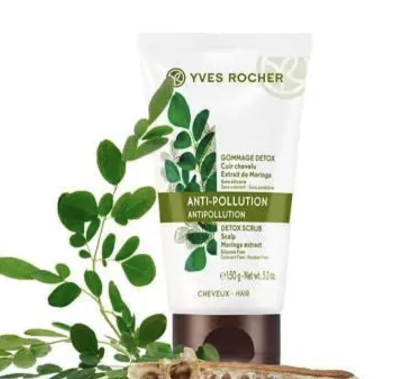 Yves Rocher Cream for the Scalp Detox and Recovery - Gentle Exfoliation for All Hair Types Women & Men - 150 ml / 5 fl.oz.