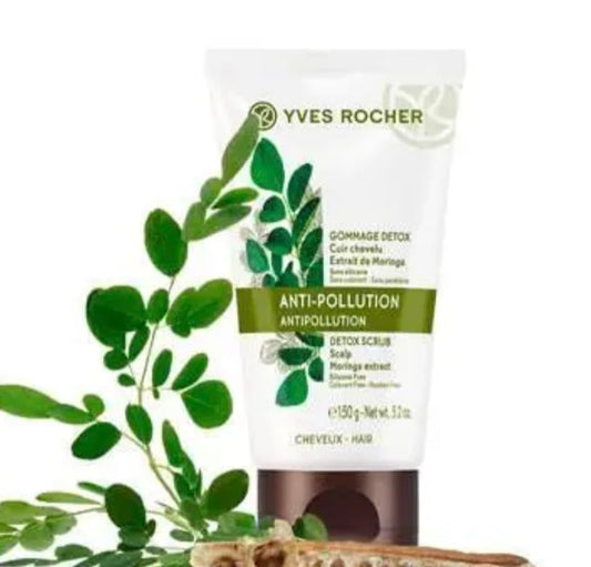 Yves Rocher Cream for the Scalp Detox and Recovery - Gentle Exfoliation for All Hair Types Women & Men - 150 ml / 5 fl.oz.