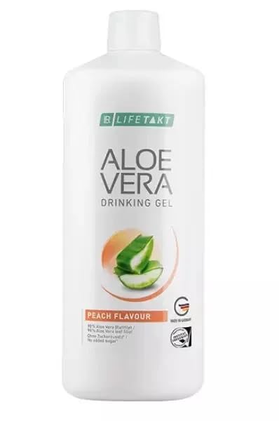 LR Lifetakt Aloe Vera Drinking Gel Peach Flavour Health Care Women Men Drink Every Day Natural Treatment - 1000 ml./33.3 fl.oz