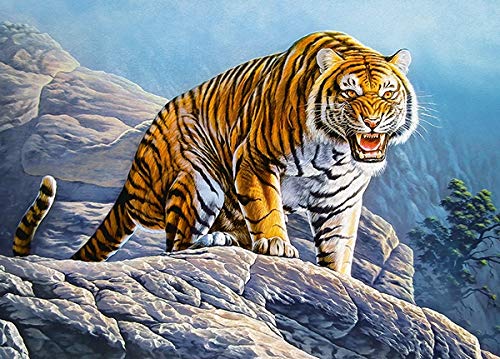 Castorland Puzzle 180 Pieces, Tiger on The Rock - В-018451