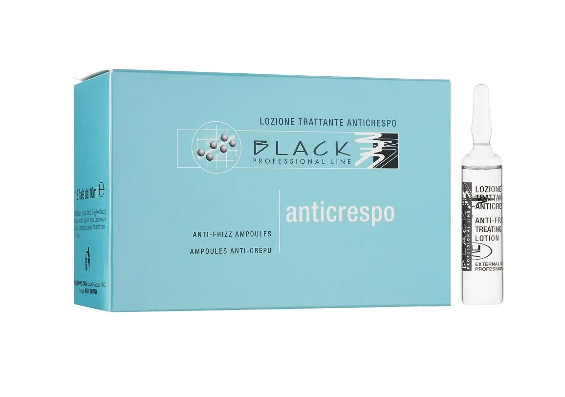 Black Professional Line Anti-Frizz Conditioning Lotion, 12x10 ml./0.33 fl.oz.