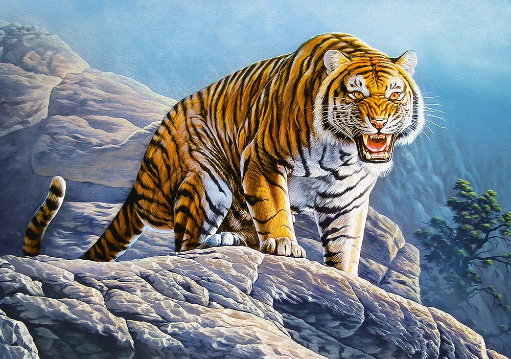 Castorland Puzzle 500 Pieces, Tiger on The Rocks - В-53346