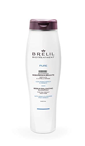 Brelil Bio Traitement Pure Sebum Balancing Shampoo for Oily scalp and hair - Bach Flowers, Arnica (8.45 fl.oz.)