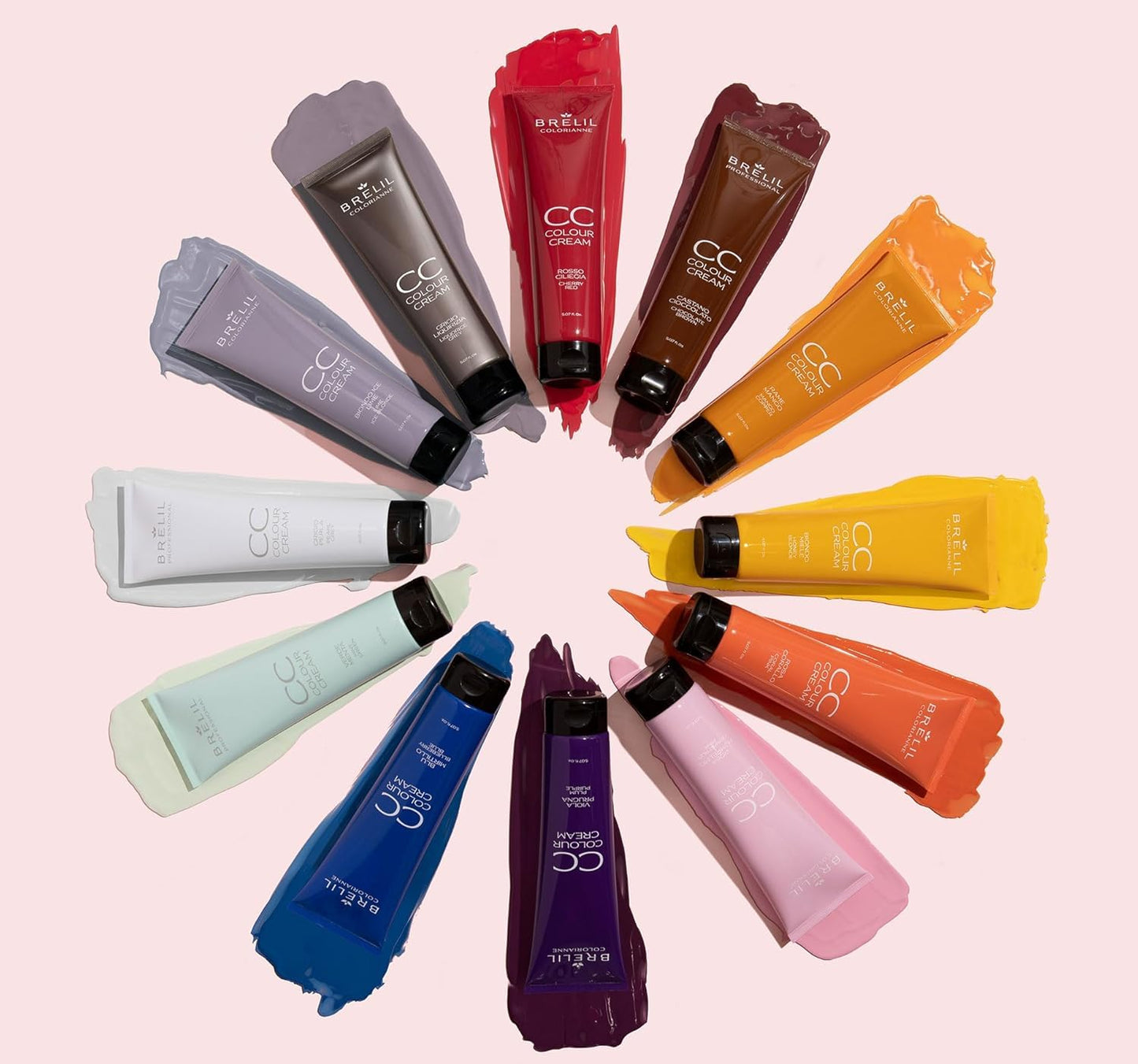 Brelil Professional CC Color Cream, 150 ml./5 fl.oz. (Coral Pink)