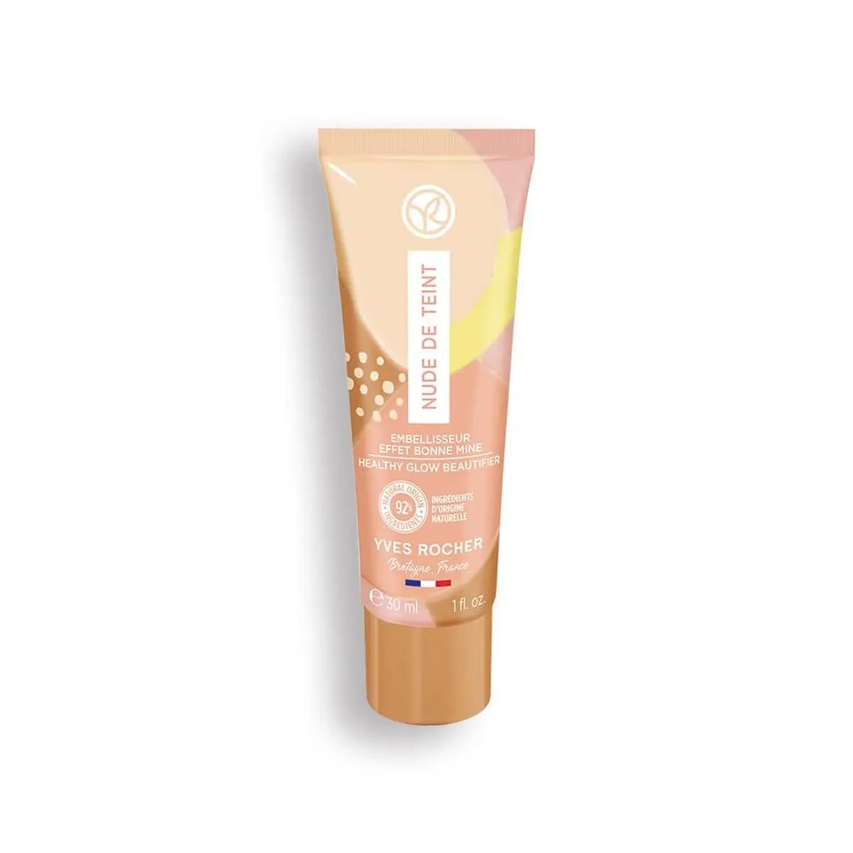 Yves Rocher Lightweight Foundation Fluid Natural Radiance Enhancing Makeup for a Flawless - 30ml / 1flOz