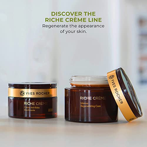 Yves Rocher Comforting Anti-Wrinkle Riche Crème Day | Face Cream to Soften & Smooth Skin 1.7 fl oz