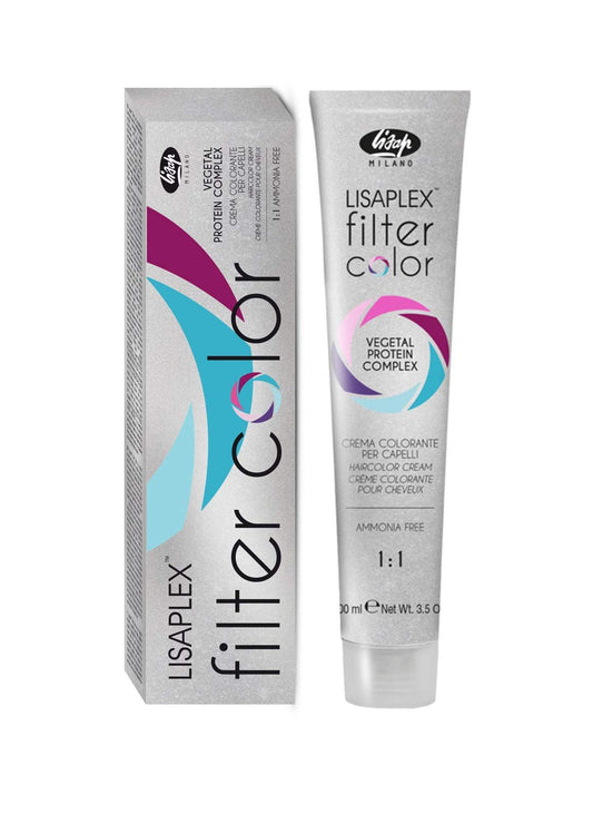 Lisap Lisaplex Filter Color Hair Color Cream, 100 ml./3.38 fl.oz. (Metallic Rose)