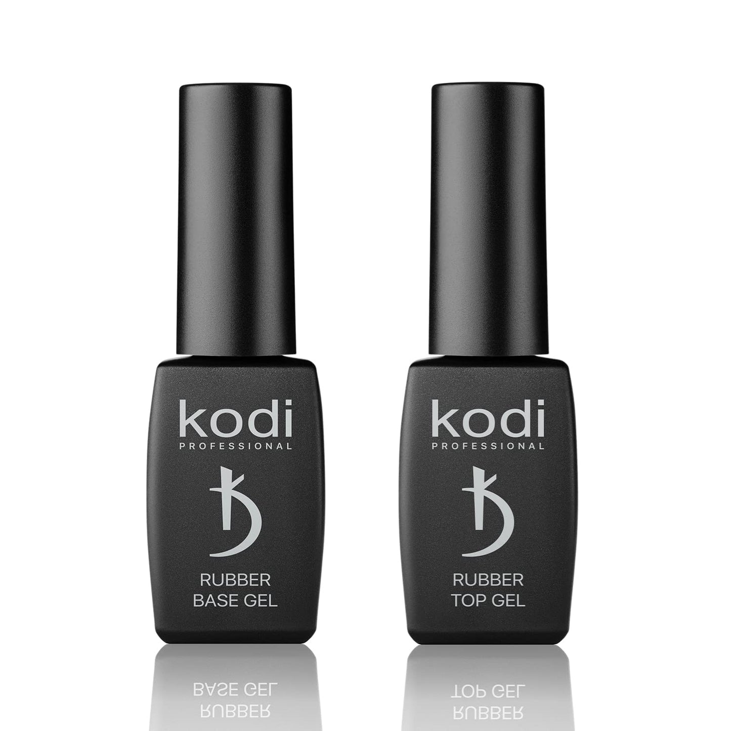 Professional Rubber Top & Base Gel Set By Kodi | 8ml 0.27 oz| Soak Off, Polish Fingernails Coat Kit | For Long Lasting Nails Layer | Easy To Use, Non-Toxic & Scentless | Cure Under LED Or UV Lamp
