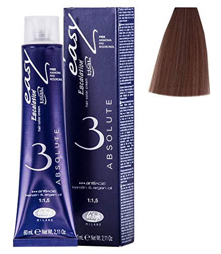Lisap Easy Absolute 3 Hair Color Cream, 60 ml./2 fl.oz. (88/07 - Almond)
