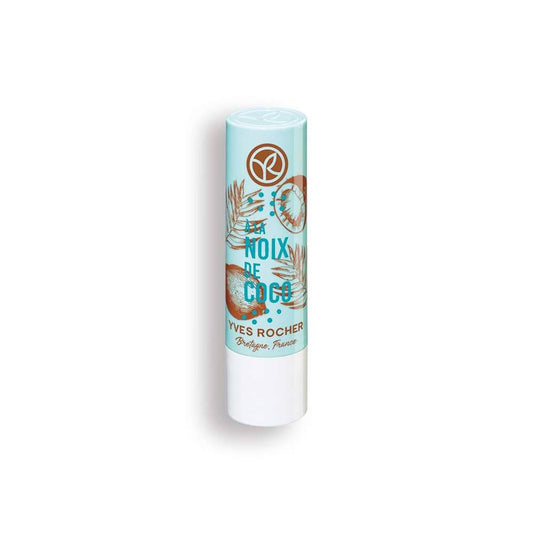 Yves Rocher Lip Balm Coconut, 4.8g/0.17oz - Nourishing Lip Care, Hydrating Lip Balm, Exotic Scent, Long-Lasting Moisture, Soft and Smooth Lips, Natural Ingredients, Rich Hydration
