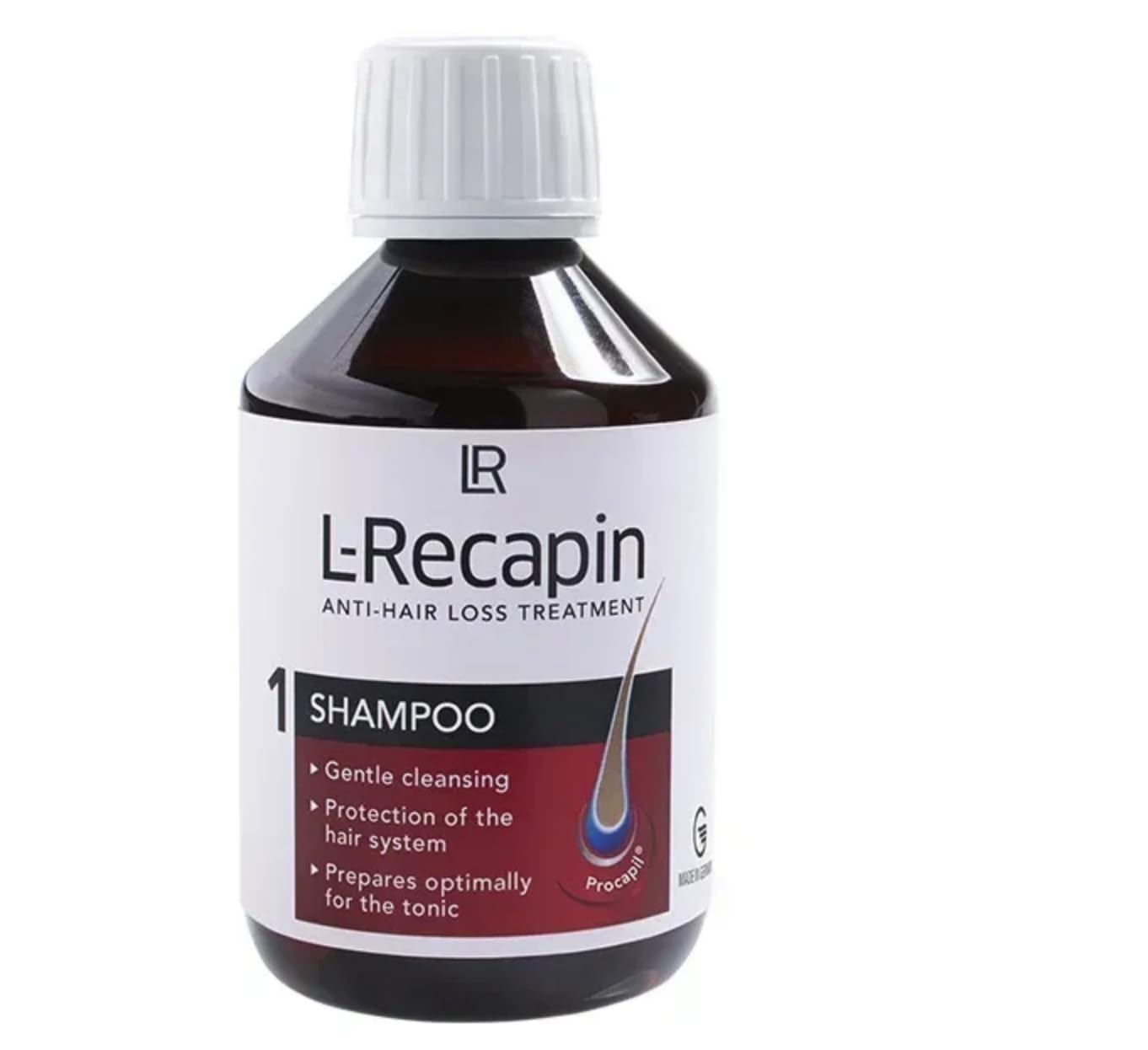 LR Health&Beauty L-Recapin Anti Hair Loss Shampoo for Hair Growth Gel Treatment 200 ml./ 6.7 fl.oz.