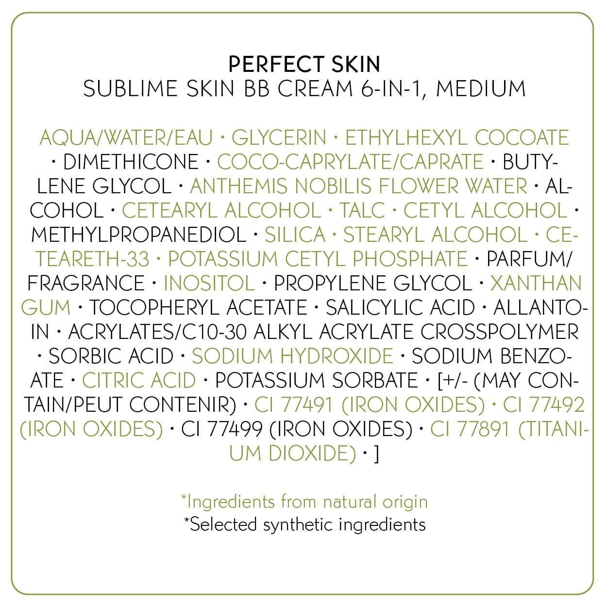 Yves Rocher BB Cream Tinted Moisturizer Foundation for a perfect complexion, All skin type, Dermatologically tested, 50 ml tube (Medium)