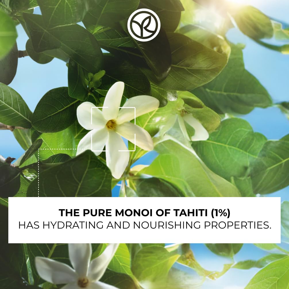 Yves Rocher Monoï de Tahiti Monoi 3 in 1 Moisturizing Hair Mask Night Care Conditioner All Hair Types 250 ml./8.4 fl.oz.