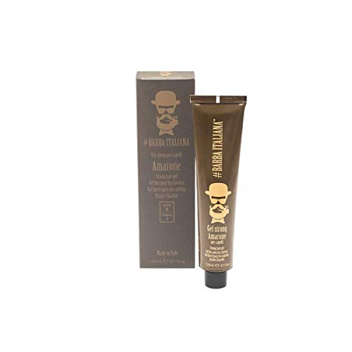 Barba Italiana Amarone Strong hair gel for Men, 120 ml./4.1 fl.oz.