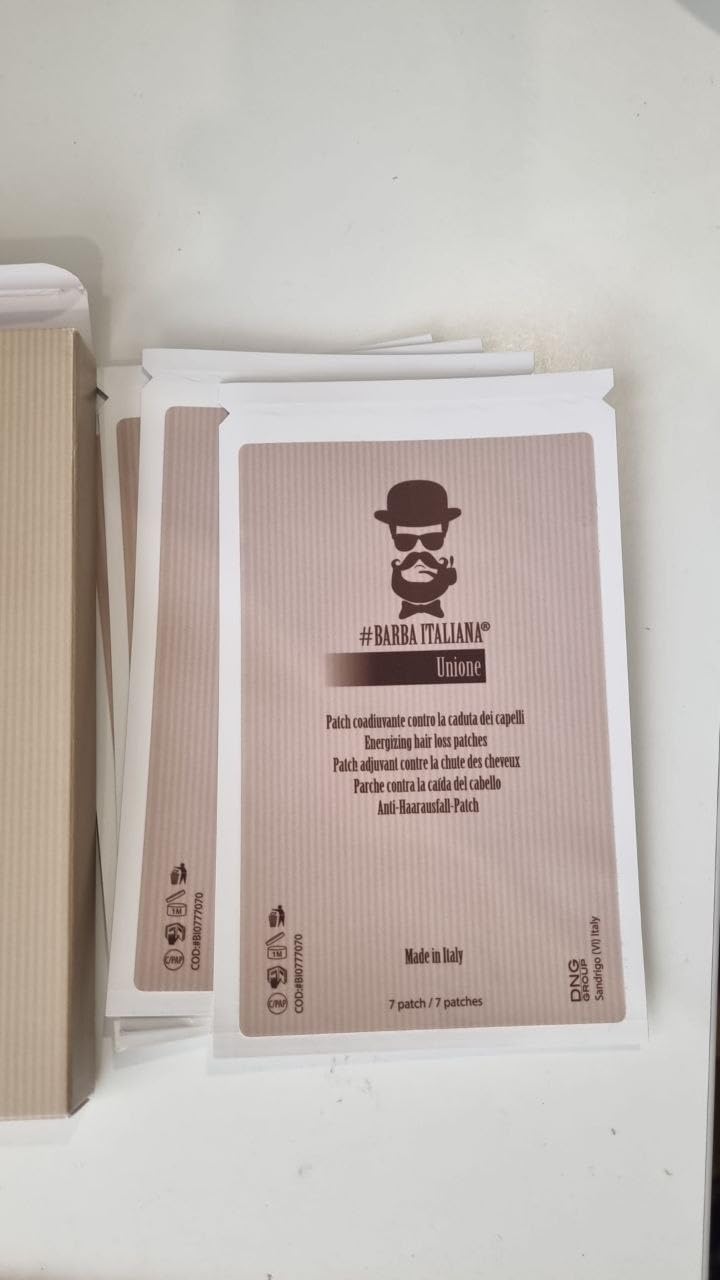 Barba Italiana Unione Energizing Hair Loss Patches for Men 20pcs - Targeted Scalp Treatment