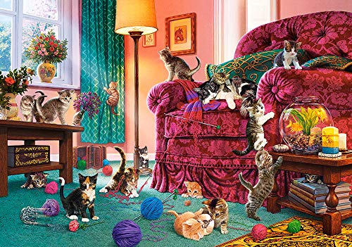 Castorland Puzzle 500 Pieces, Naughty Kittens - В-53254