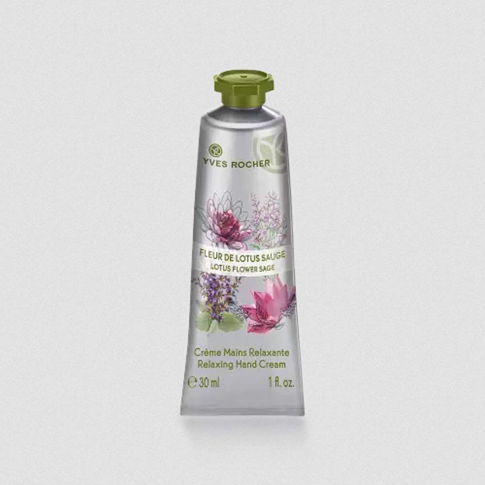 Yves Rocher Hand Cream Moisturising and Relaxing (Lotus Flower Sage)