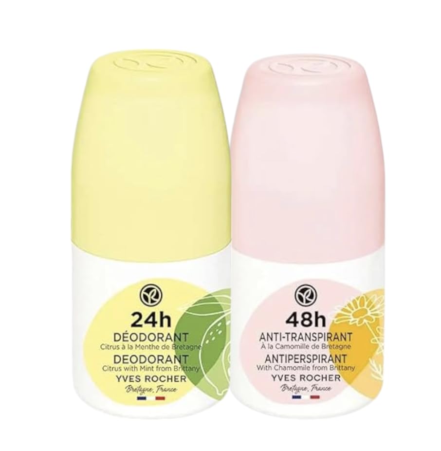 Yves Rocher 48H Antiperspirant – Long-Lasting Freshness, No White Marks, Gentle on Skin – 50ml / 1.7flOz
