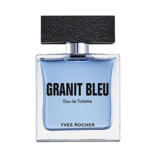 Yves Rocher Granit Bleu Eau de Toilette for Men Long Lasting Fragrance 50 ml./1.7 fl.oz.