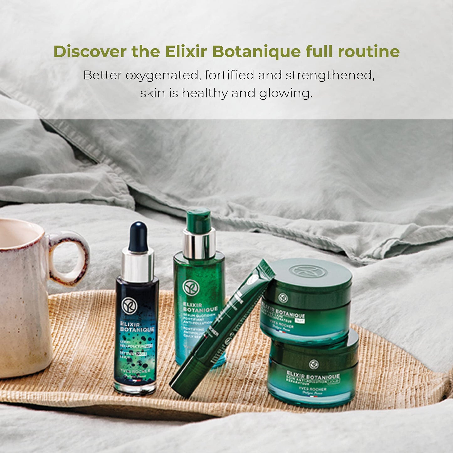 Yves Rocher Elixir Botanique Fortifying Anti-Pollution Daily Serum | Face Serum Protects Against Harmful Effects of Pollution | 1.69 Fl Oz