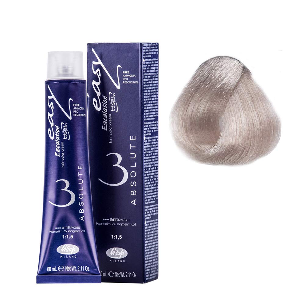 Lisap Easy Absolute 3 Hair Color Cream, 60 ml./2 fl.oz. (11/21 - Extra Lightened Crystal Blonde)