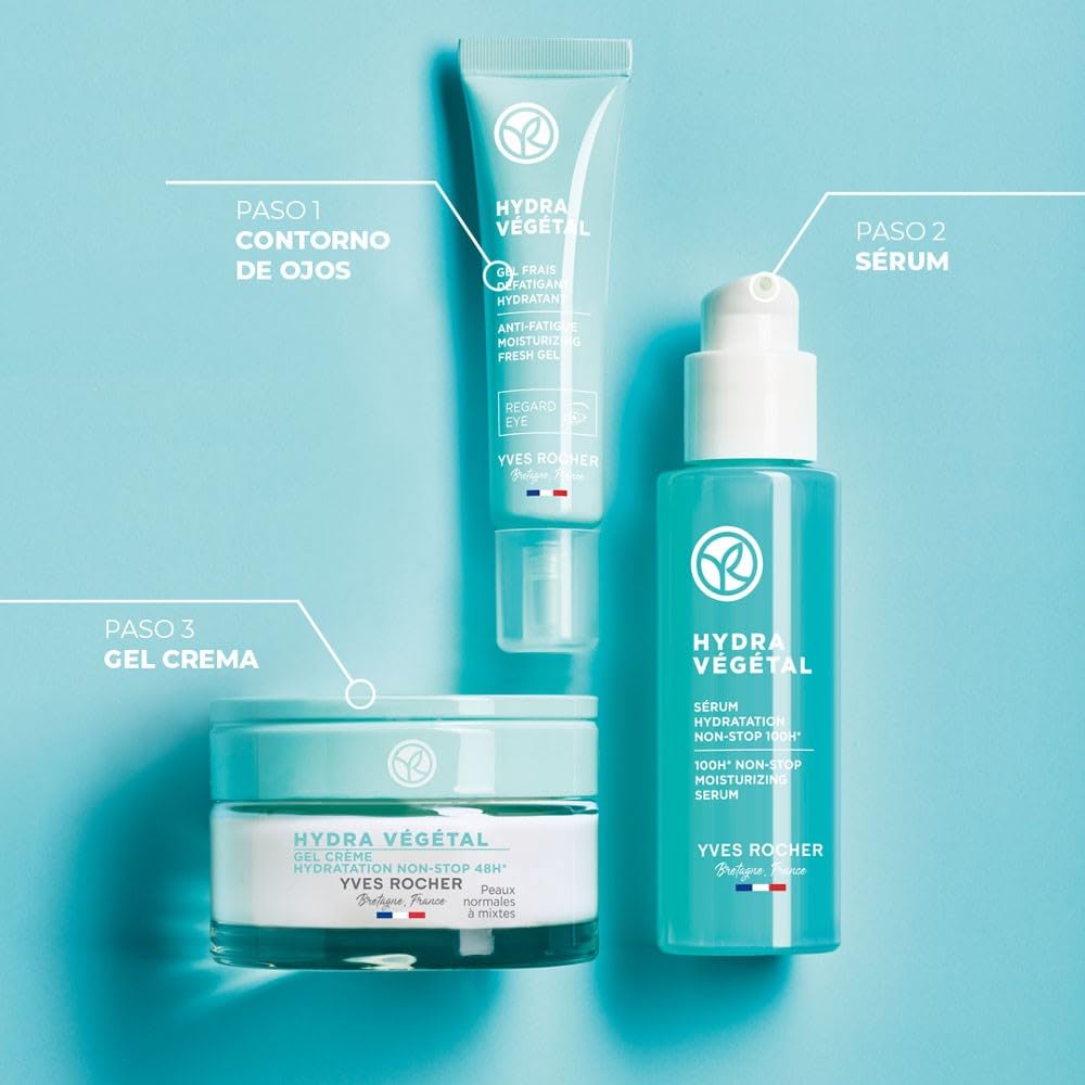 Yves Rocher Hydra Vegetal Intense Moisturizing Care, Hydrating Face Lotion for All Skin Types, 2.5 FL OZ