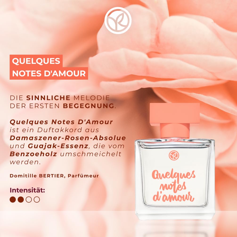 Yves Rocher Eau de Parfum Quelques Notes d`Amour, 50 ml. / 1.6 fl.oz.