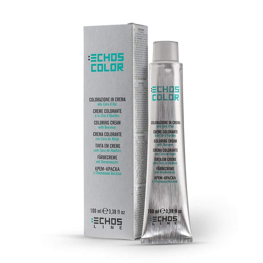 Echosline Echos Color Coloring Cream with Beeswax, 100 ml./3.3 fl.oz. (8.43 - Light Blonde Copper Golden)